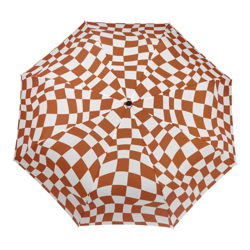 Original Duckhead Compact Umbrella in Peanut Butter Check-3